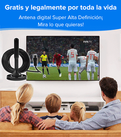 Antena de Televisión 4K HD